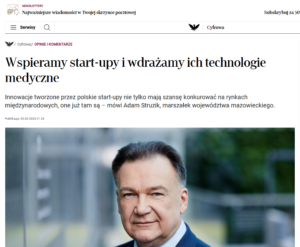 Wspieramy start-upy i wdrażamy ich technologie medyczne