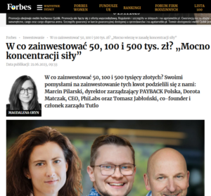 W co zainwestować 50, 100 i 500 tys. zł? „Mocno wierzę w zasadę koncentracji siły”