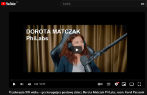 Fizjoterapia XXI wieku – gry korygujące postawę dzieci